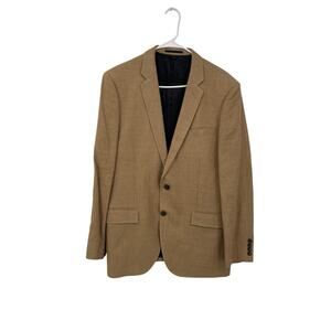 J Crew Ludlow Blazer Tan Linen Cotton Blend Size 42R